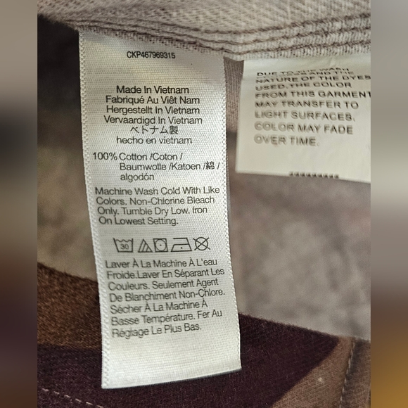 Madewell Men's Workshirt In Brushstroke camo Size Medium 100% Cotton - Picture 13 of 13